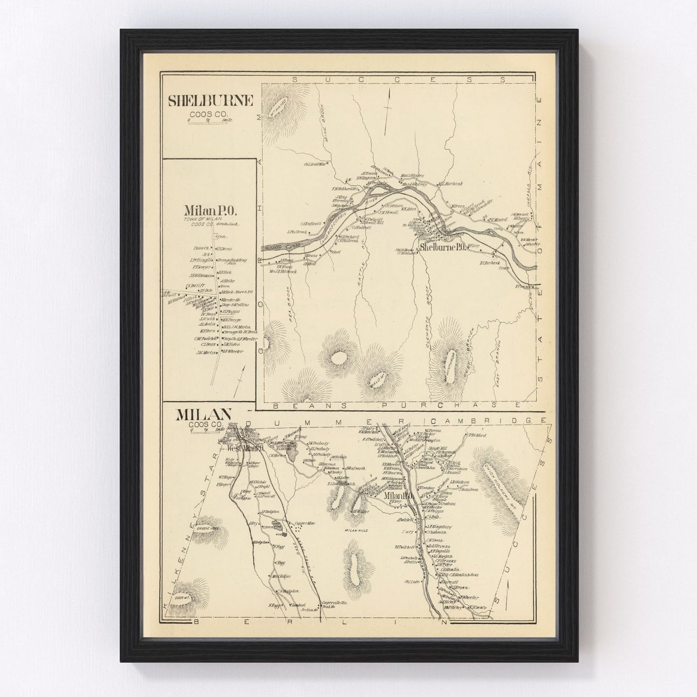 Milan Vintage Map 1892