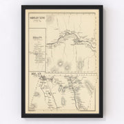 Milan Vintage Map 1892