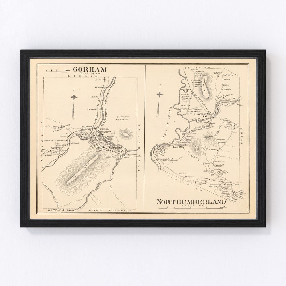 Gorham Vintage Map 1892
