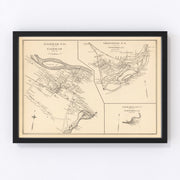 Gorham Vintage Map 1892