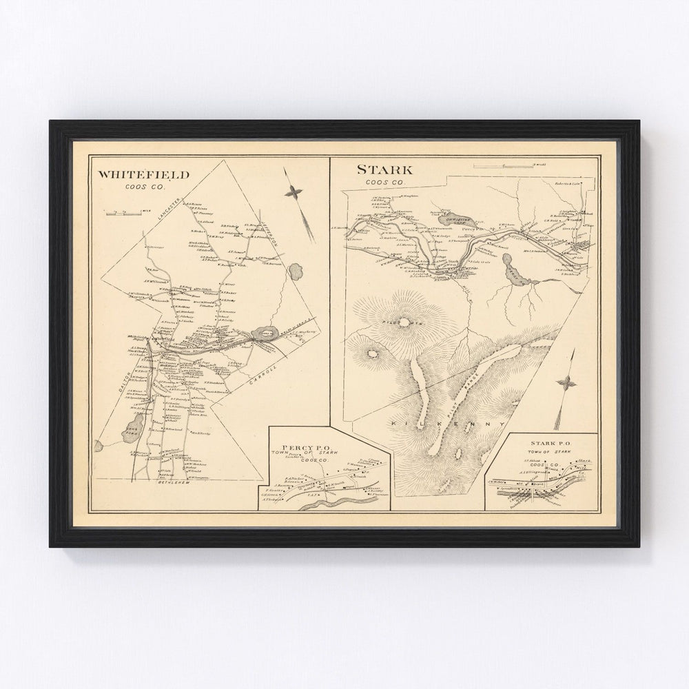 Stark Vintage Map 1892