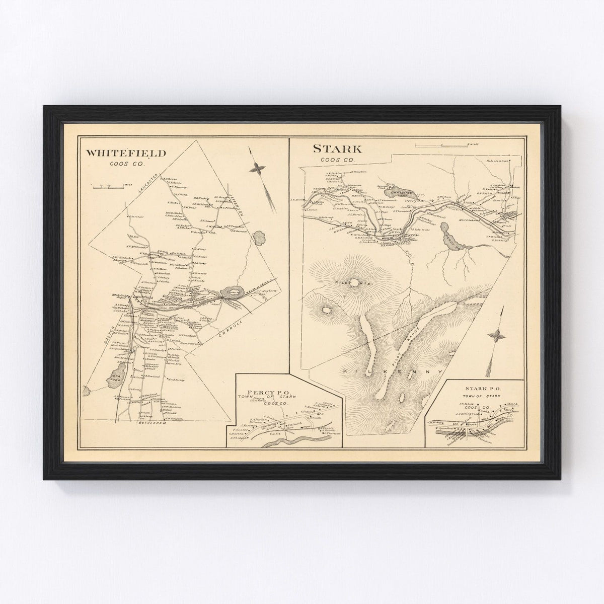 Stark Vintage Map 1892