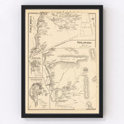 Columbia Vintage Map 1892