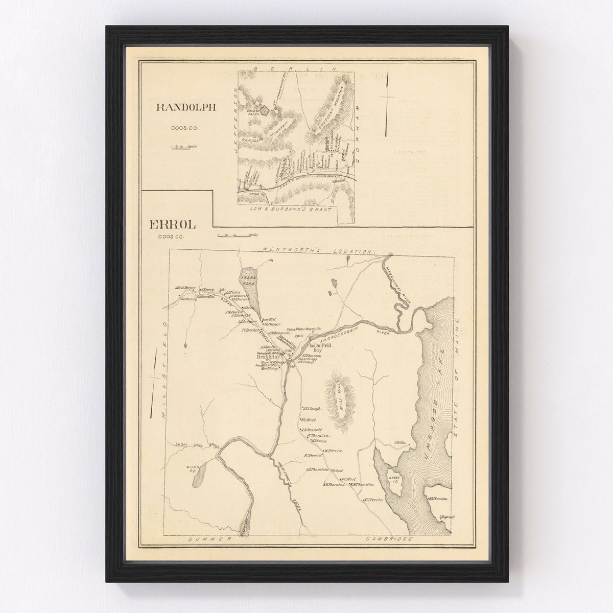 Errol Vintage Map 1892