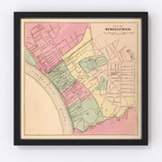Springfield Vintage Map 1871