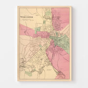 map of Worcester
