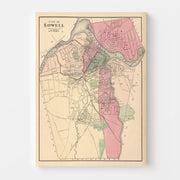 map of Lowell