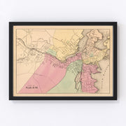 Salem Vintage Map 1871