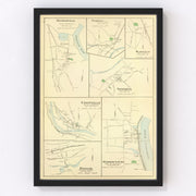 Wethersfield Vintage Map 1893