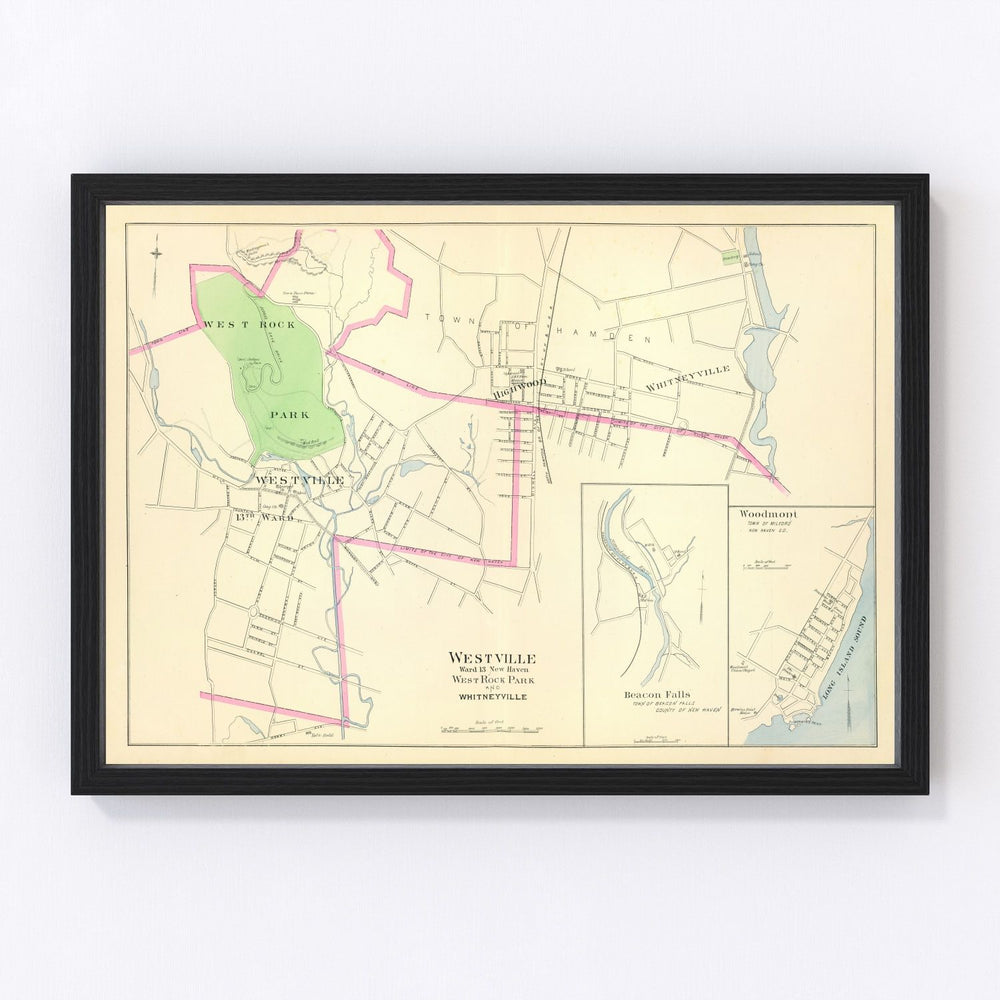 Westville Vintage Map 1893