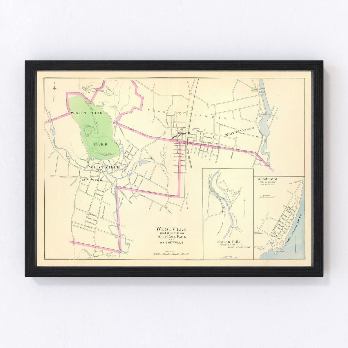 Westville Vintage Map 1893