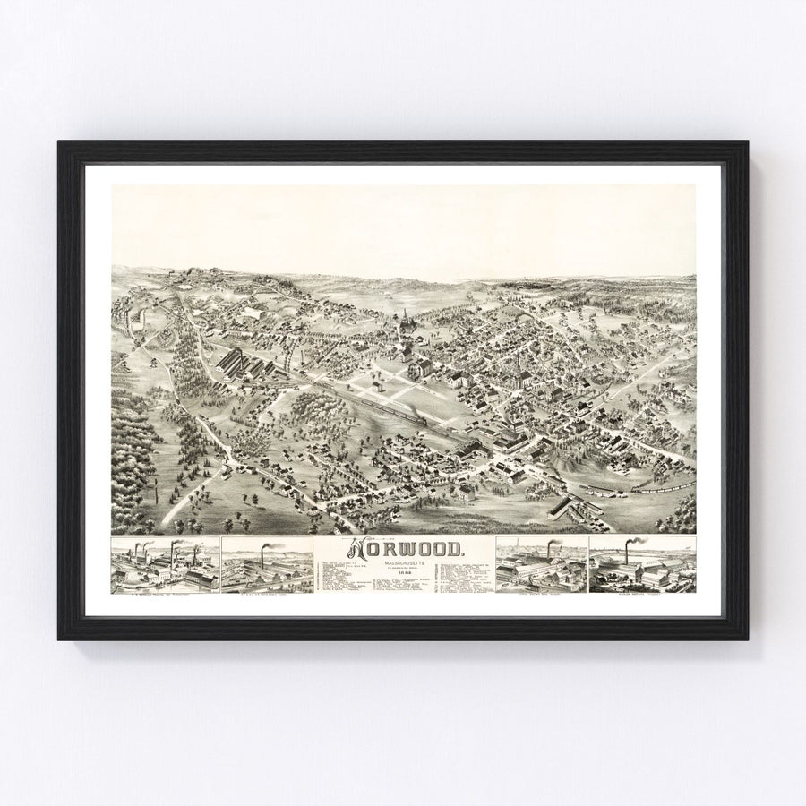 Norwood Vintage Map 1882