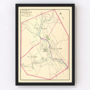 Naugatuck Vintage Map 1893