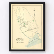 Guilford Vintage Map 1893