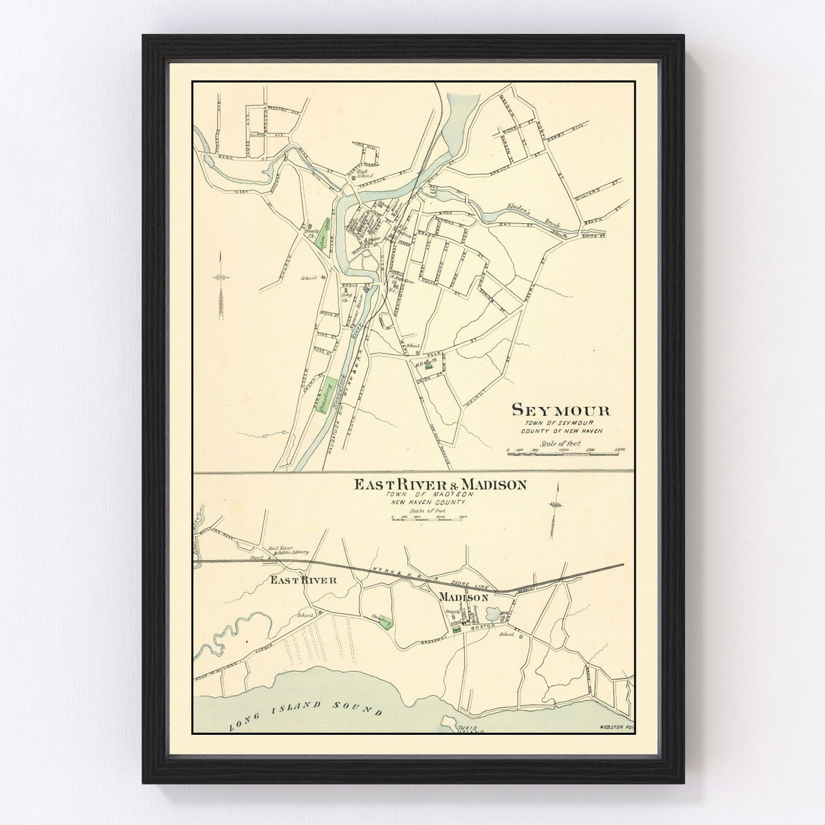 Madison Vintage Map 1893