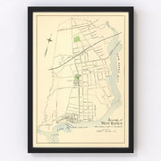 West Haven Vintage Map 1893