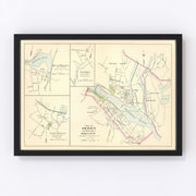 Derby Vintage Map 1893