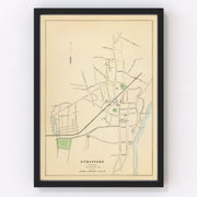 Stratford Vintage Map 1893