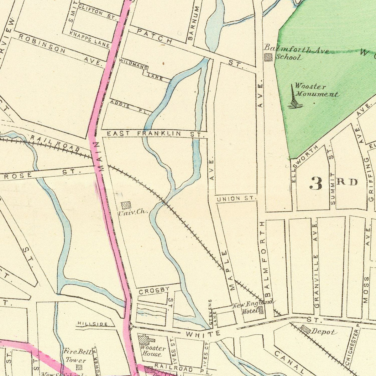 Vintage Danbury Connecticut Maps