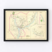 Norwich Vintage Map 1893