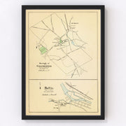 Baltic Vintage Map 1893