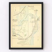 Noank Vintage Map 1893