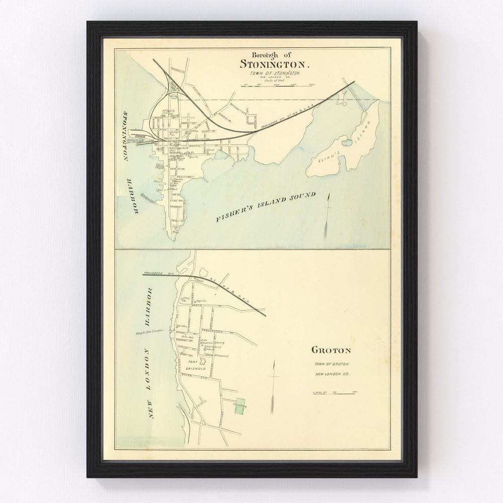Groton Vintage Map 1893