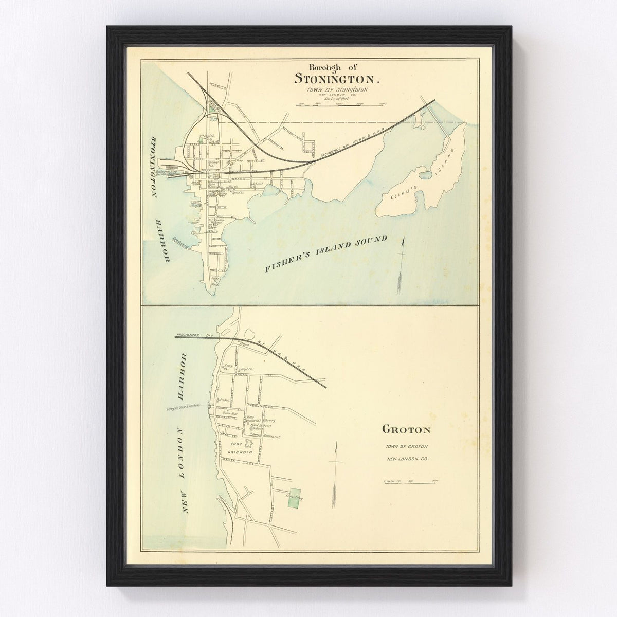 Groton Vintage Map 1893