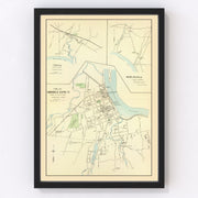 Clinton Vintage Map 1893