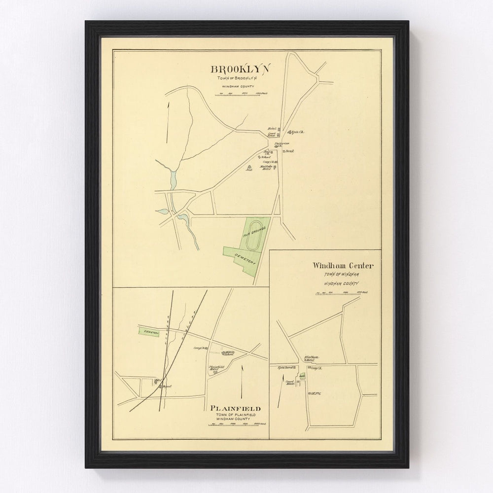 Brooklyn Vintage Map 1893