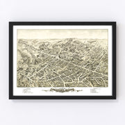 Peabody Vintage Map 1877