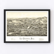 Pepperell Vintage Map 1886