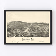 Graniteville Vintage Map 1886