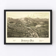 Haydenville Vintage Map 1886