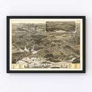 Hingham Vintage Map 1885