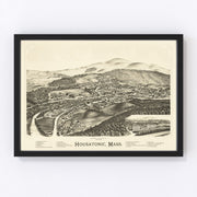 Housatonic Vintage Map 1890