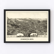 Leominster Vintage Map 1886