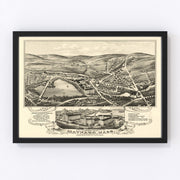 Maynard Vintage Map 1879