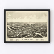 Mittineague Vintage Map 1889
