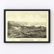Blackinton Vintage Map 1889