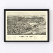 Cottage City Vintage Map 1890