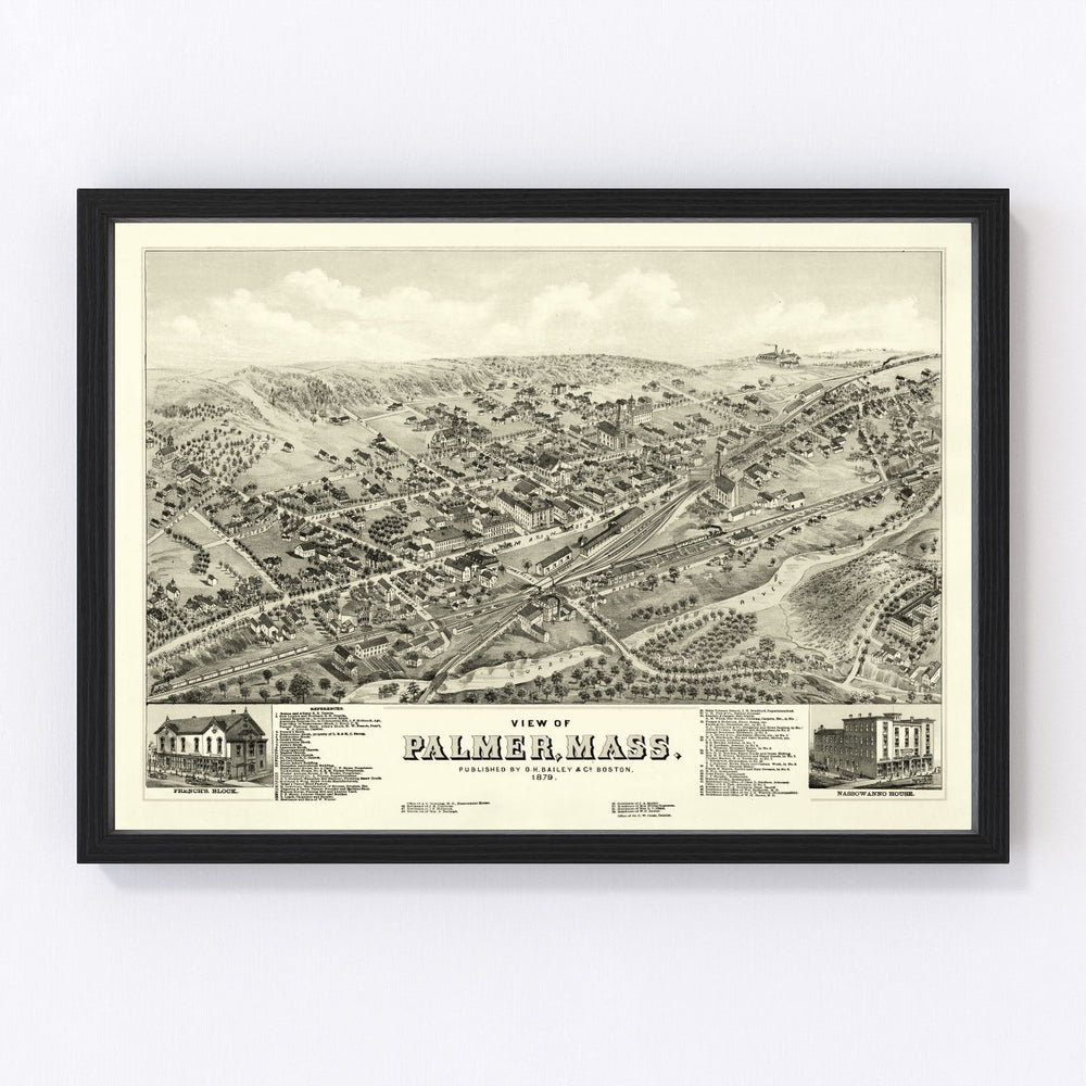 Palmer Vintage Map 1879