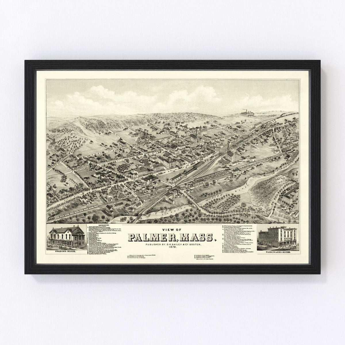 Palmer Vintage Map 1879