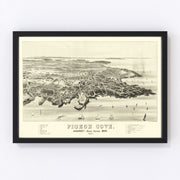 Pigeon Cove Vintage Map 1886