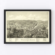Warren Vintage Map 1879