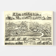 Vintage Map of Lonsdale, Rhode Island 1888