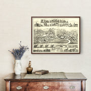 Vintage Map of Lonsdale, Rhode Island 1888