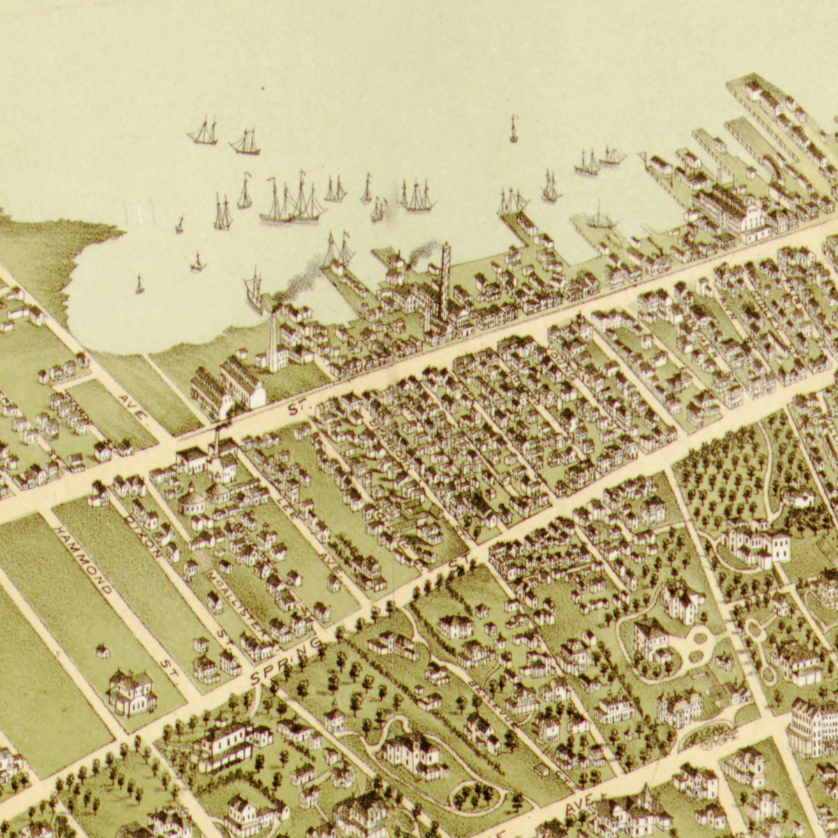 Vintage Newport Rhode Island Maps