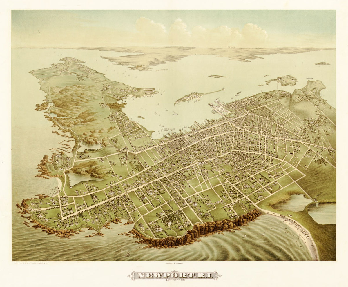 Preview of Vintage Map of Newport, Rhode Island 1878