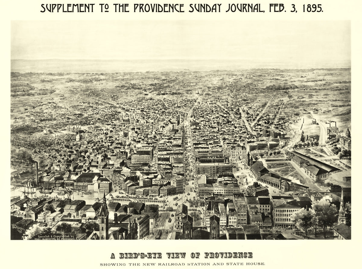 Preview of Vintage Map of Providence, Rhode Island 1895
